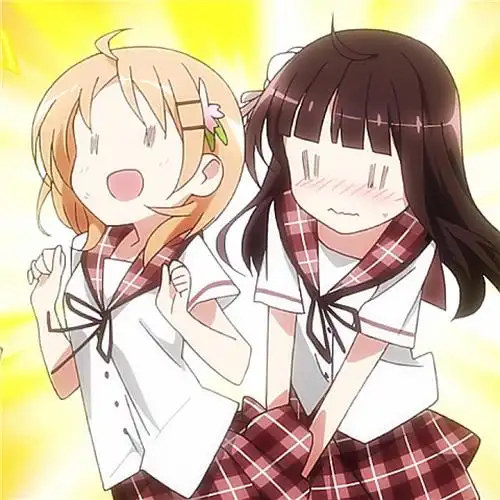 萝莉 妹子 百合 校园 日常 可爱 萌 软妹 萌妹 卡哇伊 表情 头像 卡通