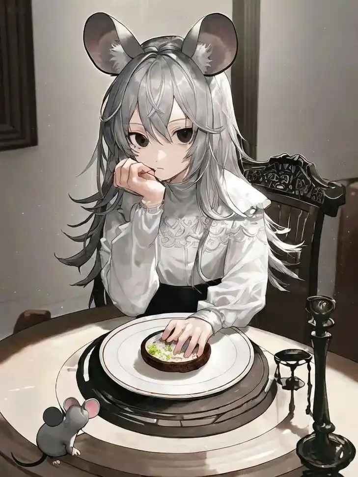 [多谢款待,"食物"很美味].大概是老鼠拟人 #ai绘画 # - 抖音