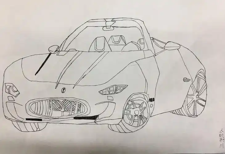 汽车临摹练习作品