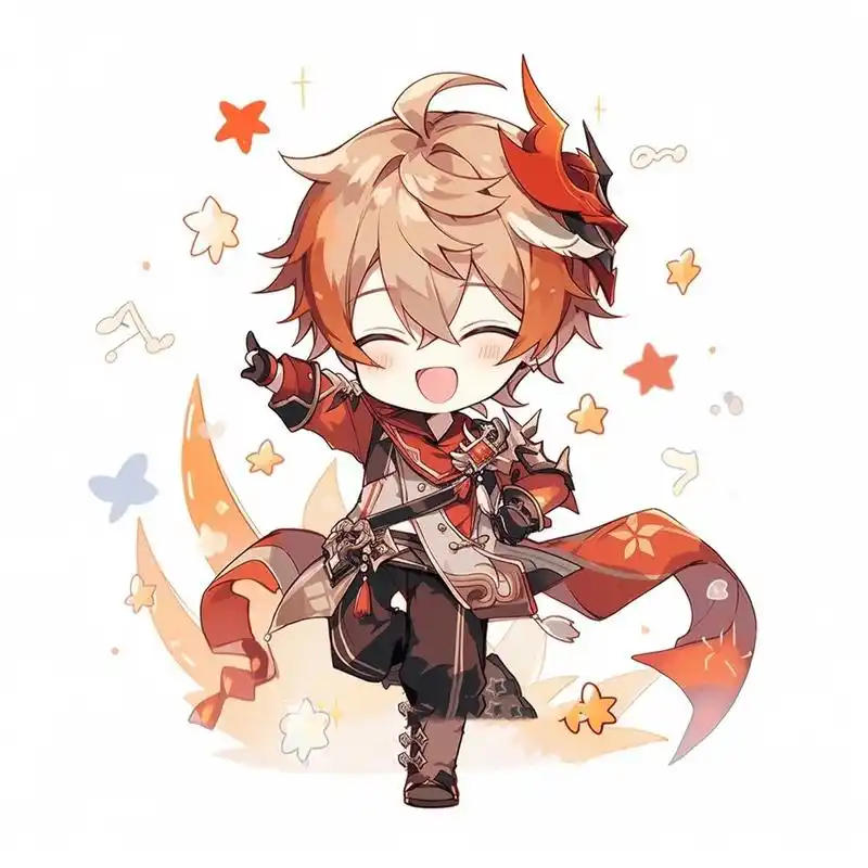 原神头像 | q版·达达利亚 公子我呀,不仅会卖玩具,也会hip hop 99