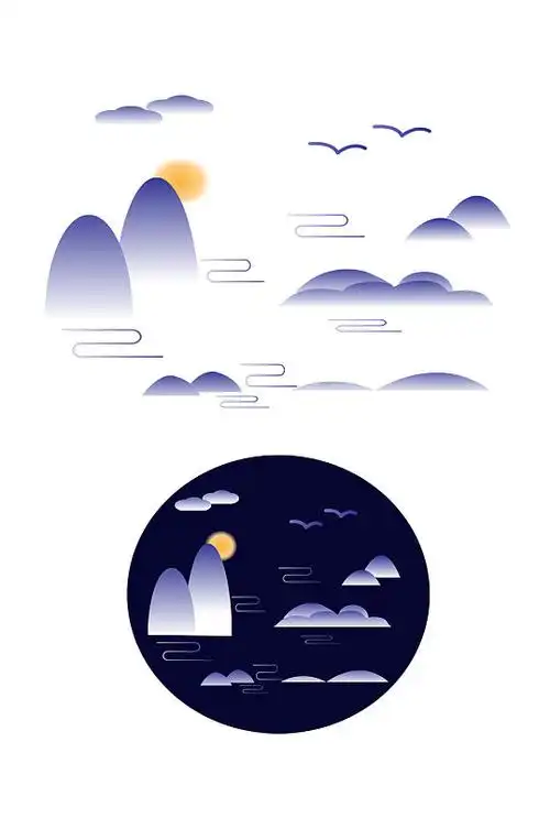 山水水墨效果图片-山水水墨效果素材下载-众图网