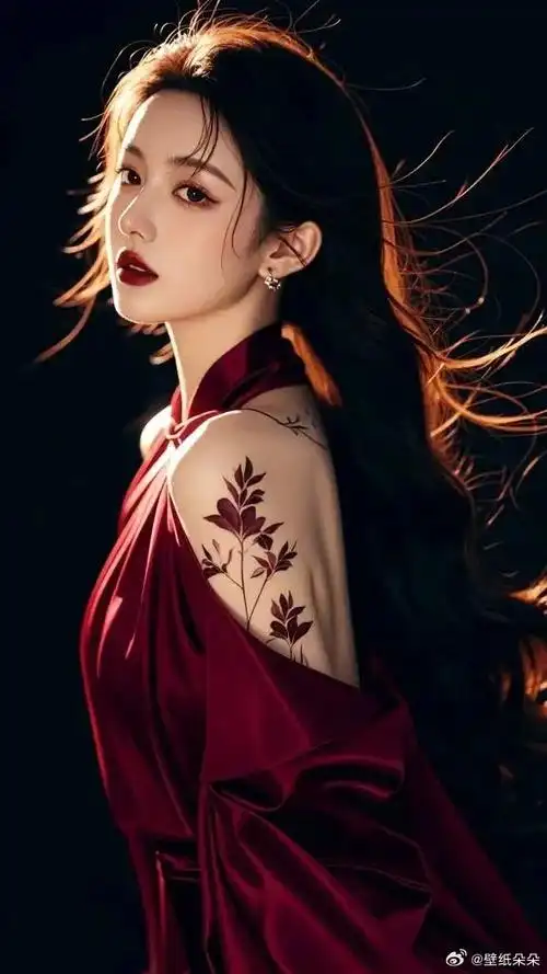 超a冷艳红唇御姐风女生壁纸