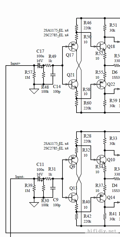 制作双差分21btl六声道分立功放