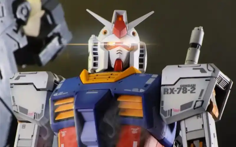 万代mgrx78230模型喷涂分享元祖高达头号玩家