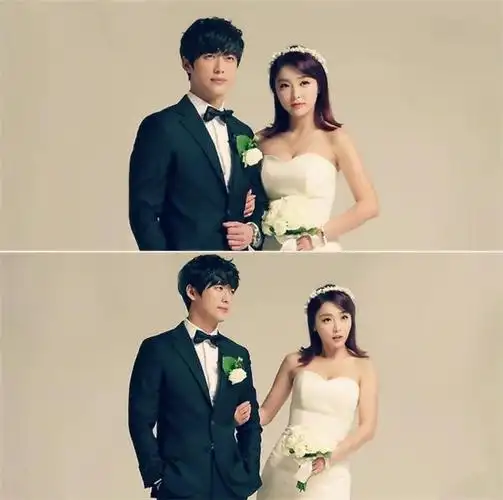 洪真英婚纱造型照片_婚纱摄影图片