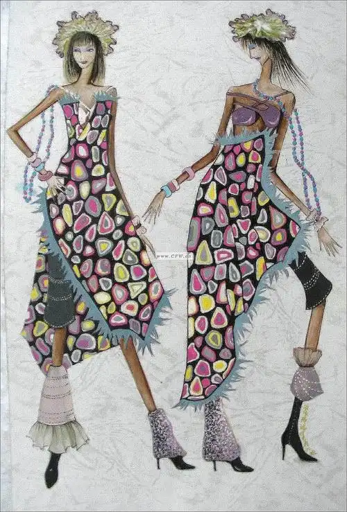 雀羽-图案设计设计-服装设计