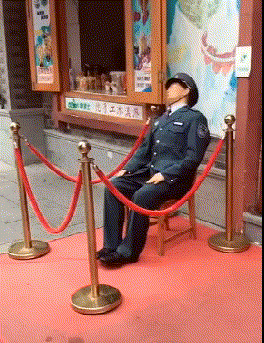 趣味内涵动态图:大清早起来,打开窗帘时的你