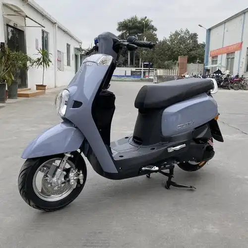 增城全新国四电喷摩托车踏板车整车可上牌雅马哈酷奇s5摩托车100c灰色