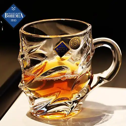 捷克进口bohemia水晶玻璃咖啡杯茶杯热饮杯牛奶杯咖啡杯