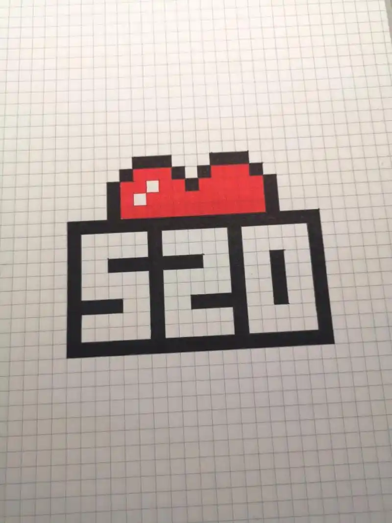 手绘一个520像素小图标吧78 #520# #像素画# #手绘