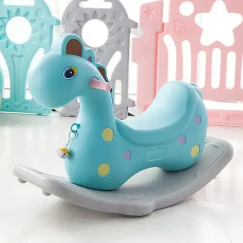 宝宝婴儿塑料摇摇马加厚儿童骑马玩具1-3-6周岁小木马男孩女孩子