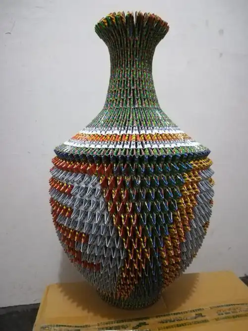 平儿扑克牌折叠手工艺品展,美美哒!