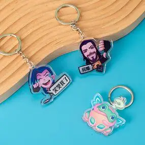 弱爆钥匙扣英雄联盟周边立牌lol卡通表情搞怪拓蛙挂饰金克斯摆件