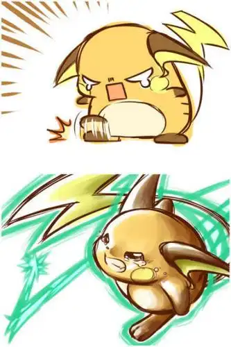 伤心的皮卡丘图片