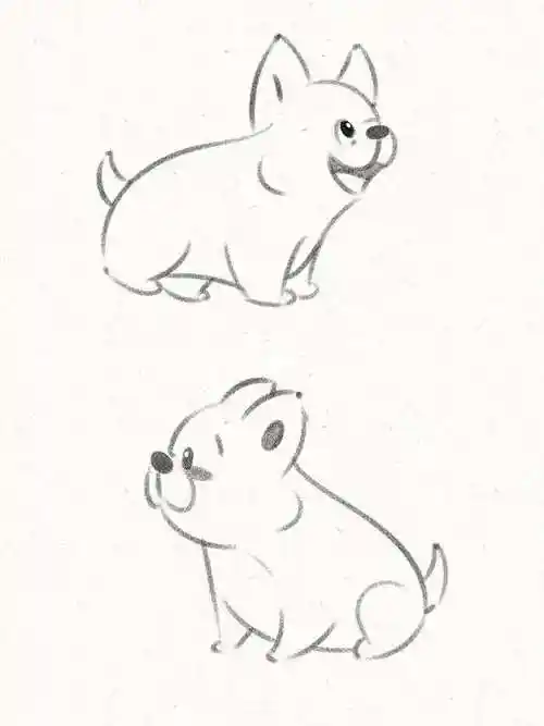 简笔画|可爱小法斗来啦!