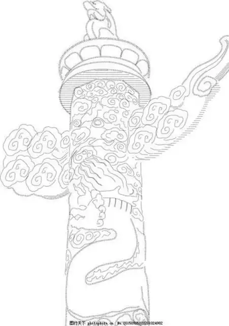 画手抄报北京天安门前的柱子简笔画北京天安门柱简笔画天安门广场华表