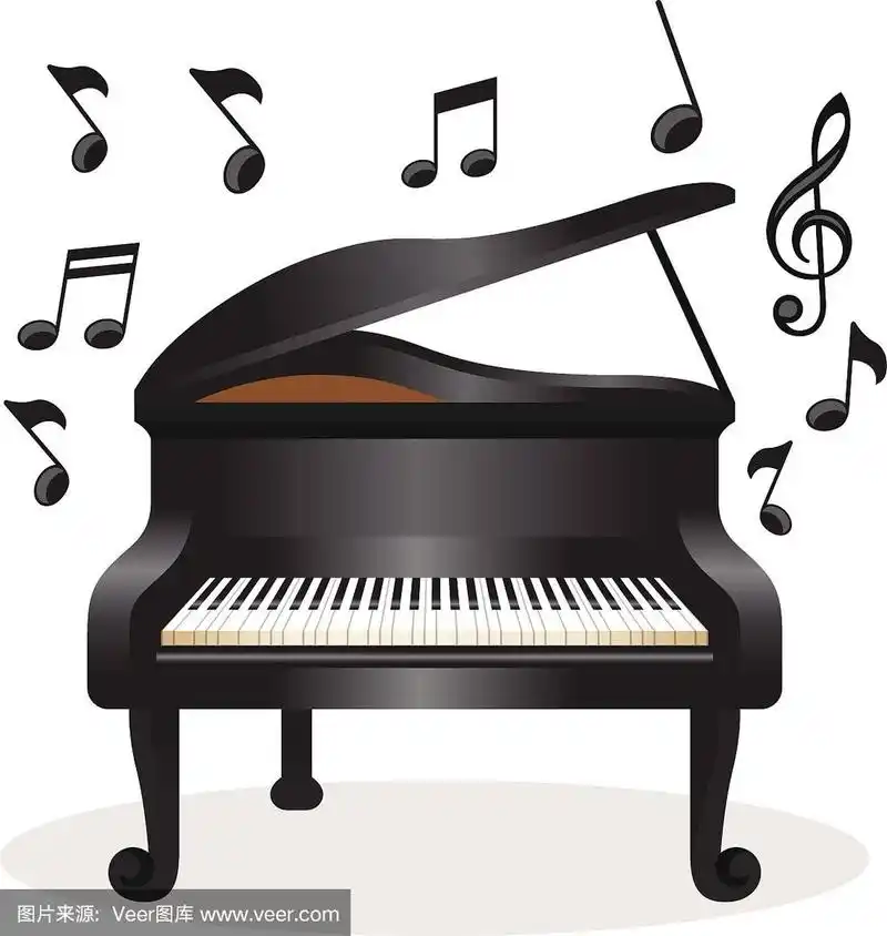 钢琴矢量图