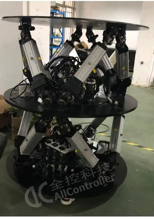 双平台双层六轴电动伺服六自由度仿真