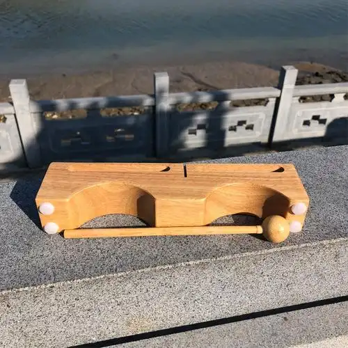 精品奥尔夫打击乐器 大号橡木木枕 木质梆子高低音梆子 一件代发