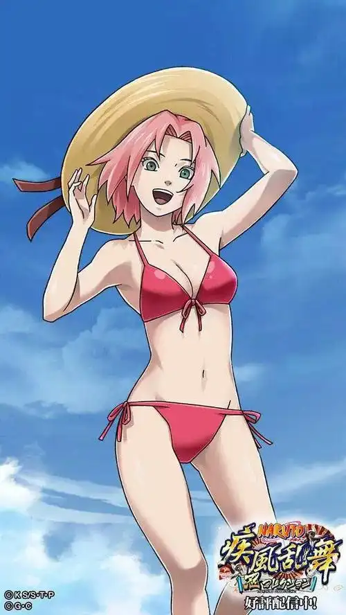 火影忍者官方泳装图,谁最漂亮?