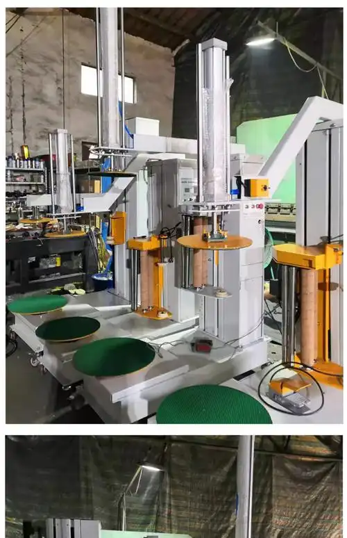 纸箱缠绕机 泡沫箱小型胶带缠绕机快递缠绕机_无托盘缠绕机-图铭包装