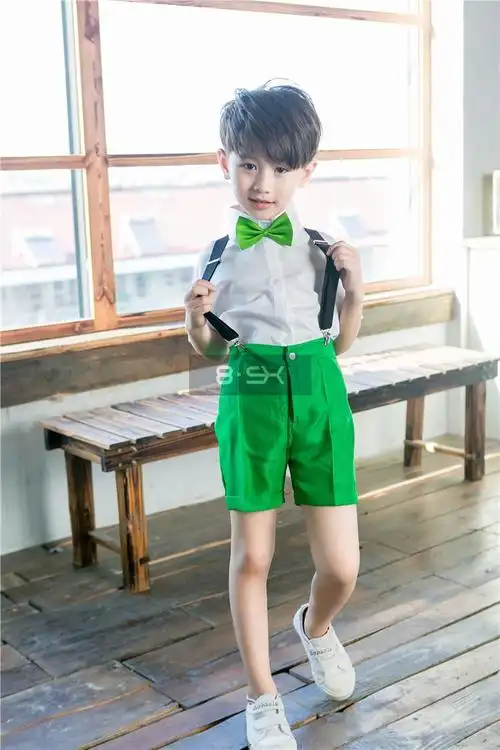 六一儿童演出服大合唱女童公主裙男生背带裤中小学诗歌朗诵演讲服男款