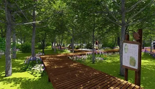 广阳城森林公园效果图   琨廷社区公园,绿化面积27000平方米