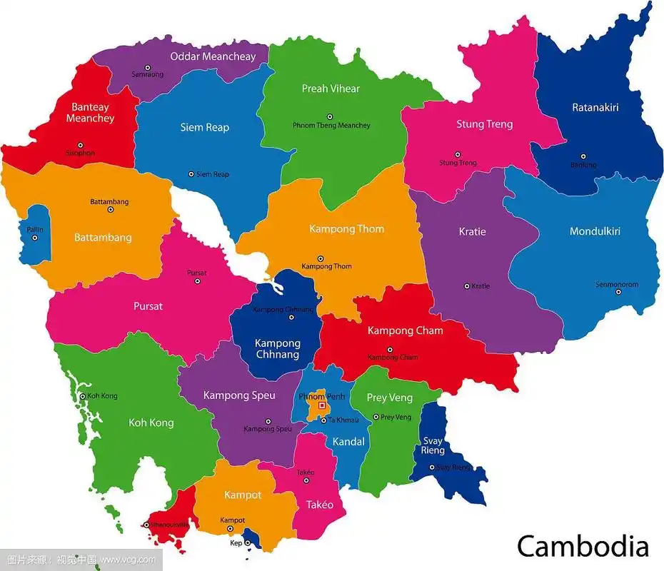 柬埔寨地图