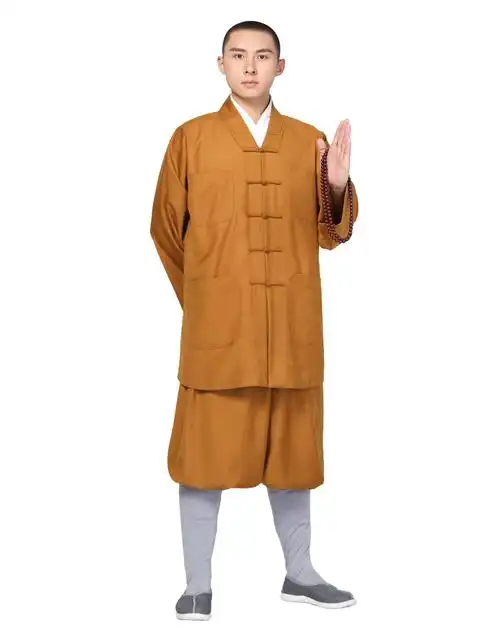 [出家人]僧人服装春秋平纹尼僧服长褂短褂罗汉褂僧衣大褂僧人服饰僧装