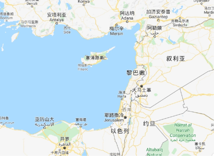 阿勒颇大马士革耶路撒冷开罗位置图