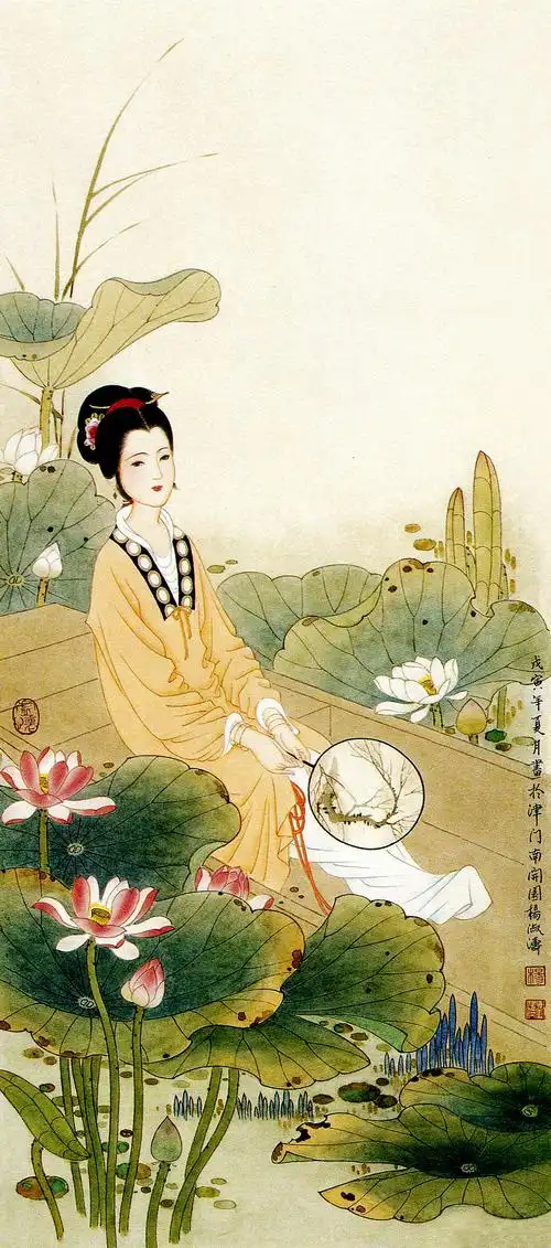 ​古代美女工笔画,图片大全,高清,图库-回车桌面