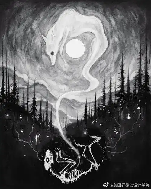 黑白暗黑系列 美国插画师brian