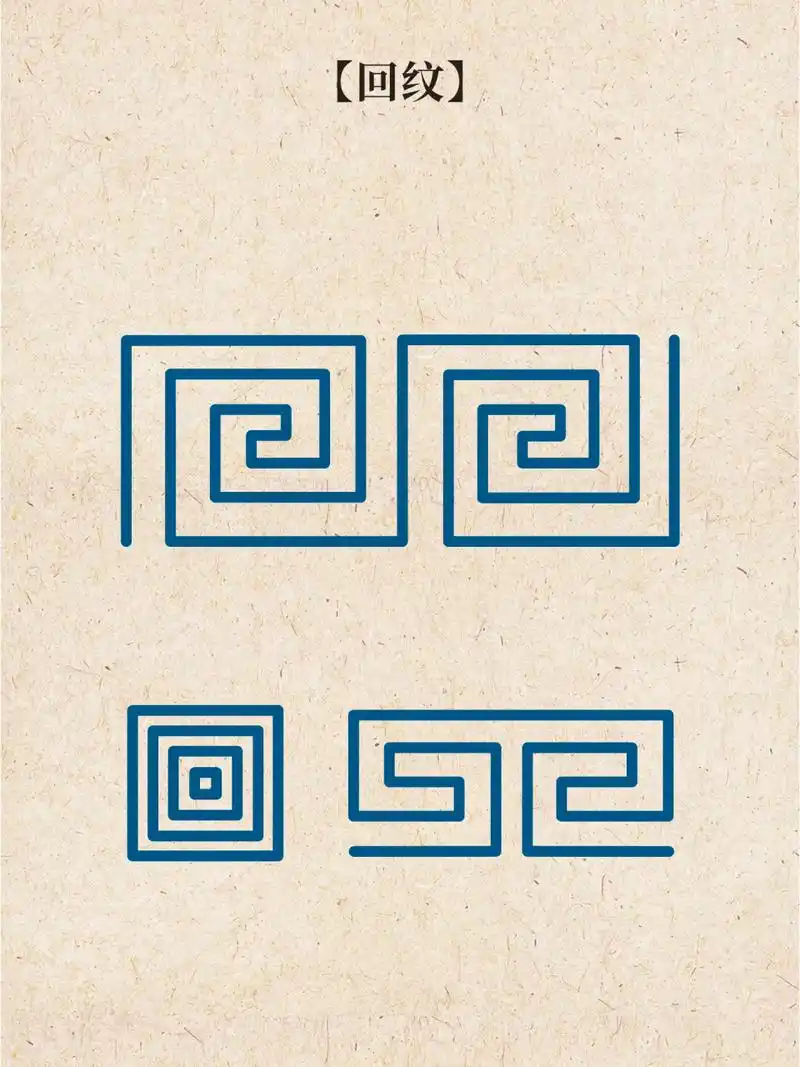 每日一画|【中国传统纹样图案】|回纹 【介绍】回