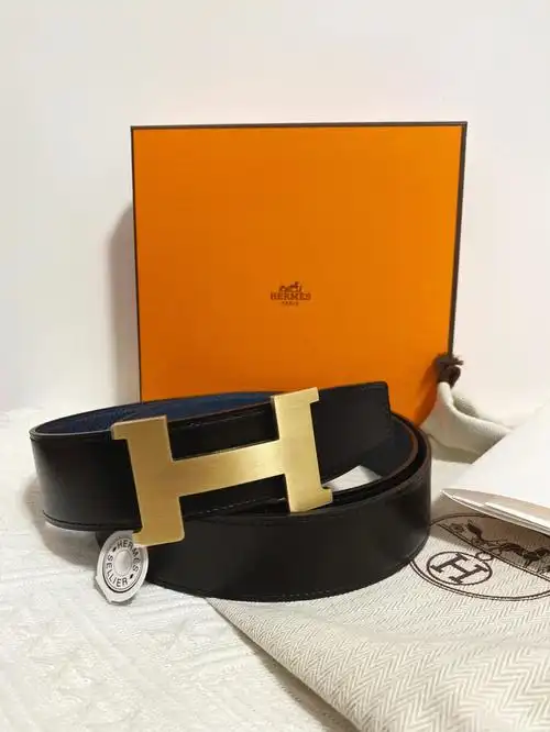 爱马仕hermes男士腰带黑蓝