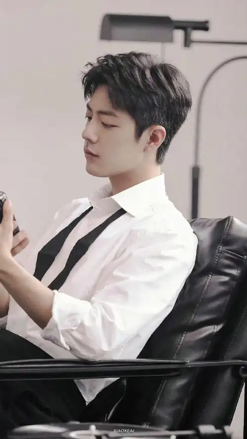 肖战白衬衫花絮照九宫格