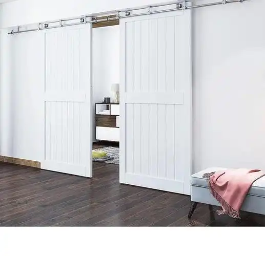 谷仓门吊轨天花板谷仓门吊轨室内推拉移门木门滑道五金吊轮带配件门