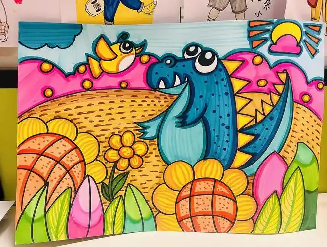 恐龙儿童画