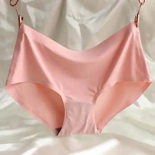 天猫爆款 夏季女士一片式无痕冰丝内裤女