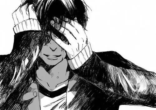 哭泣的手绘,要笑着哭的,男生的