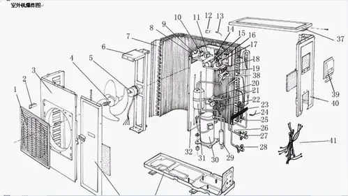 找一个空调外机的3d结构模型