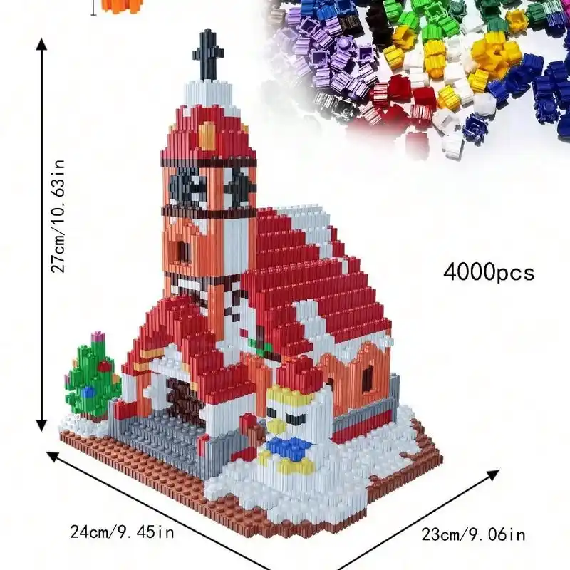 圣诞微颗粒拼积木拼图:小白必看的划重点神器 2. 圣诞 - 抖音