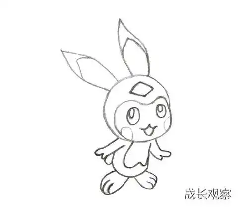 赛尔号超萌超可爱的小米精灵简笔画来了一起来画吧