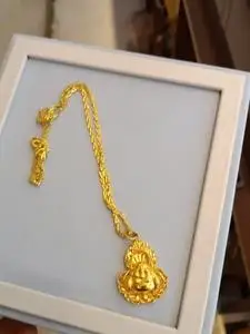 老凤祥黄金项链佛,千足金,重量19克,顺丰到付,克价