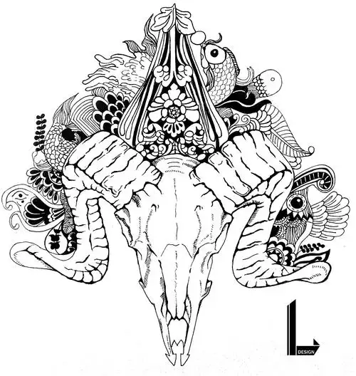 动物系列黑白手绘装饰画