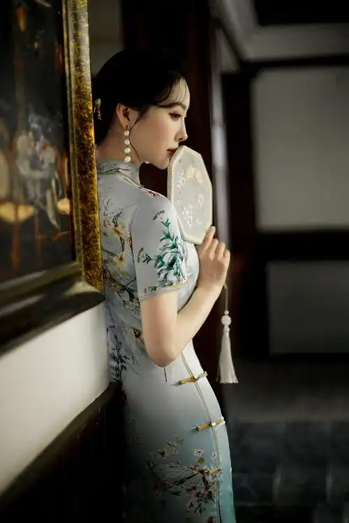 秋季新款女端庄大气改良中国风旗袍冬款传统素雅旗袍连衣裙长款