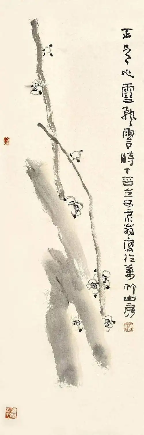 刘秉贤的极简大写意花鸟