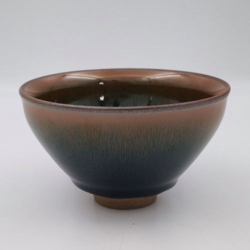 宋代点茶乌金釉建盏兔毫釉12.5点茶器大碗铁胎建盏梦华录同款茶盏