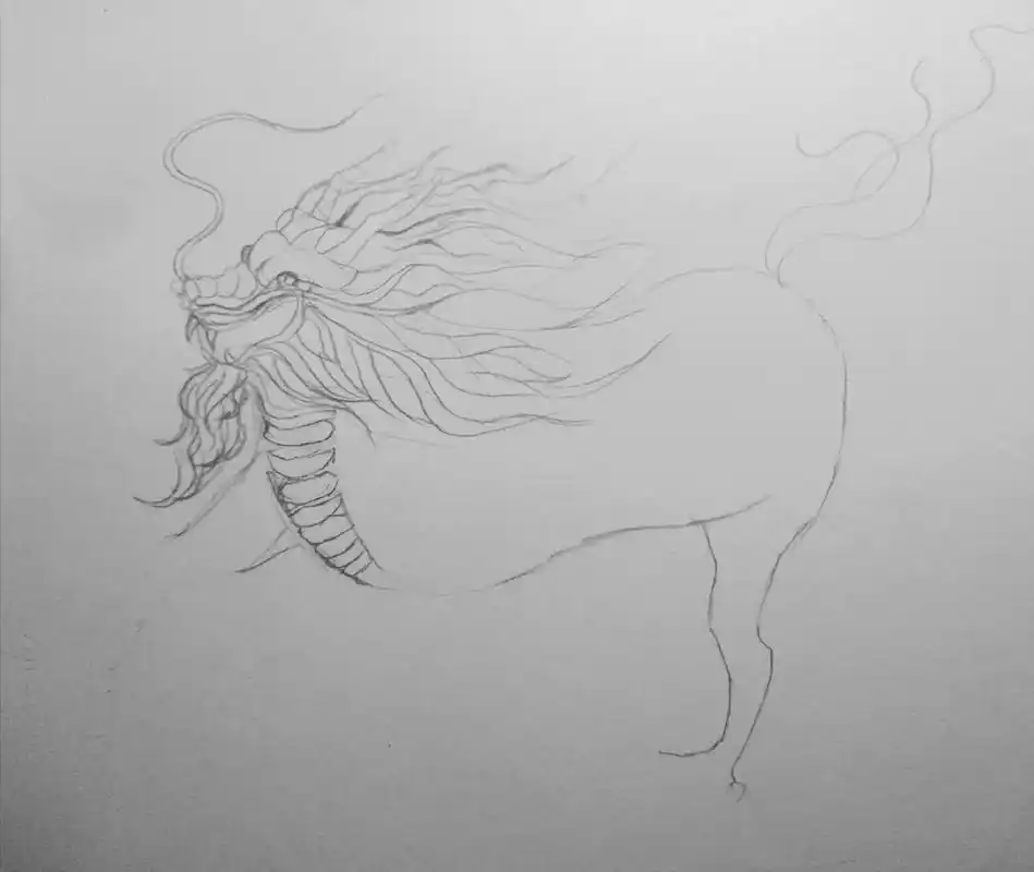 盗墓笔记#张起灵纹身 #手绘麒麟 #日常瞎画 我走不出盗墓 - 抖音