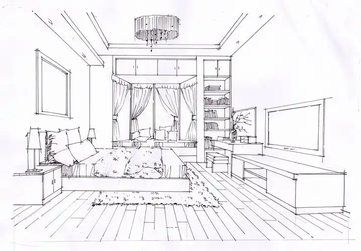 室内设计马克笔效果图