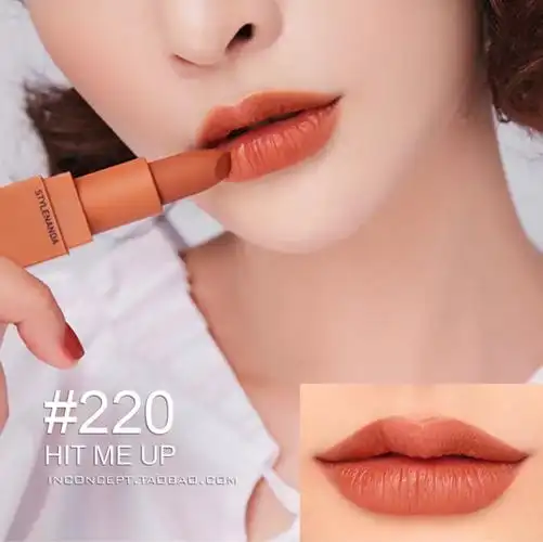 土橘色_现货包邮 3ce17年新款口红 持久显色 土南瓜/220脏橘色 222